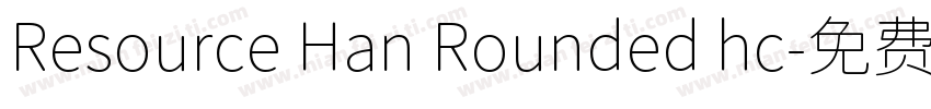 Resource Han Rounded hc字体转换